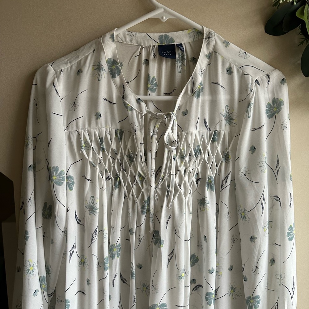 KAARI Blue Blouse - Picture 3 of 10